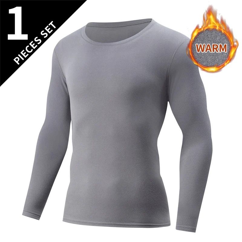 Mens Thermal Underwear Long Sleeve Top And Pants Set 5
