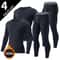 Mens Thermal Underwear Long Sleeve Top And Pants Set 6