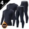 Mens Thermal Underwear Long Sleeve Top And Pants Set 6