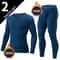 Mens Thermal Underwear Long Sleeve Top And Pants Set 8