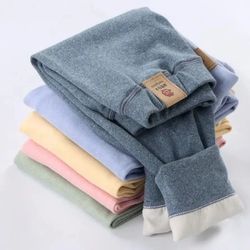 childrens fleece lined winter thermal leggings