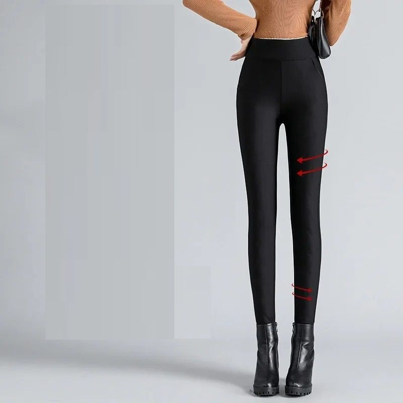 Womens Extra Thick Thermal Leggings With Silk Or Wool Filling 2