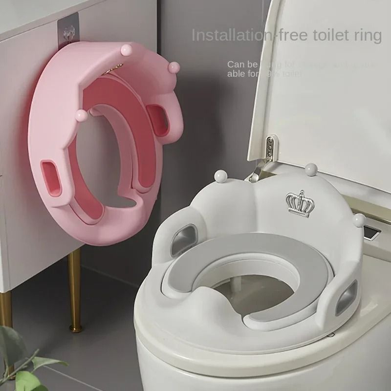 Baby And Child Toilet Training Seat Ring With Soft Cushion 2
