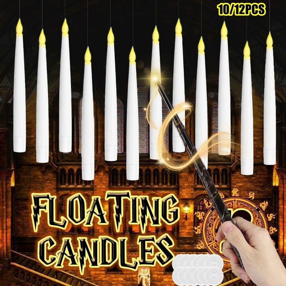 Magical LED Floating Candle Set With Remote Wand For Weddings And Holiday Home Decor 0