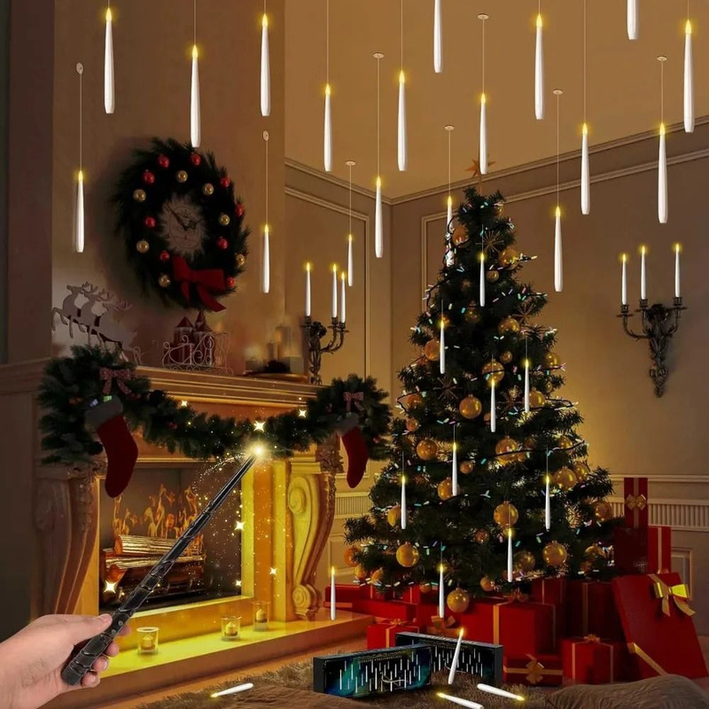 Magical LED Floating Candle Set With Remote Wand For Weddings And Holiday Home Decor 1