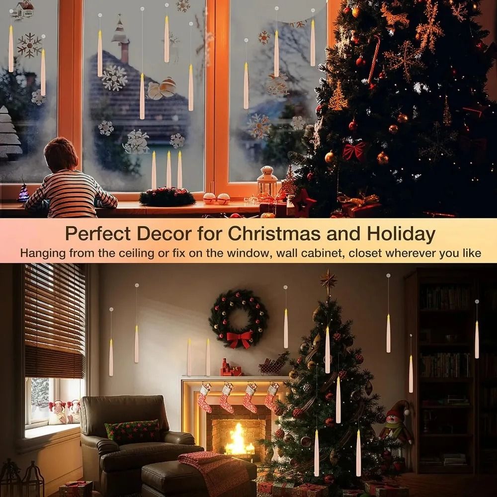Magical LED Floating Candle Set With Remote Wand For Weddings And Holiday Home Decor 4