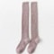 Cozy Winter Coral Fleece Over Knee High Socks For Women Soft Plush Thigh High Warm Sleep Socks 5