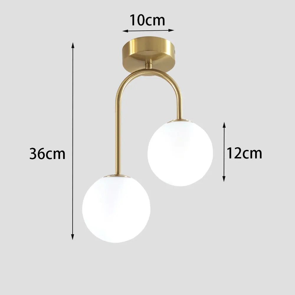 Modern Acrylic Ball Ceiling Light Fixture For Bedroom Corridor And Home Decor 7
