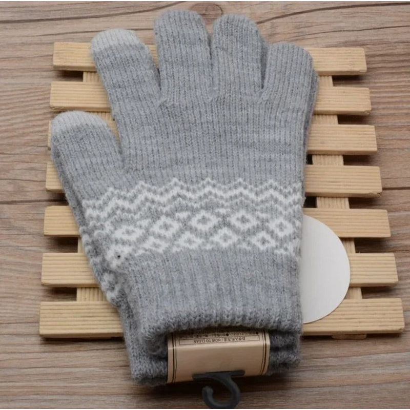 Warm Stretch Knit Touch Screen Gloves For Women And Men Winter Mittens 20