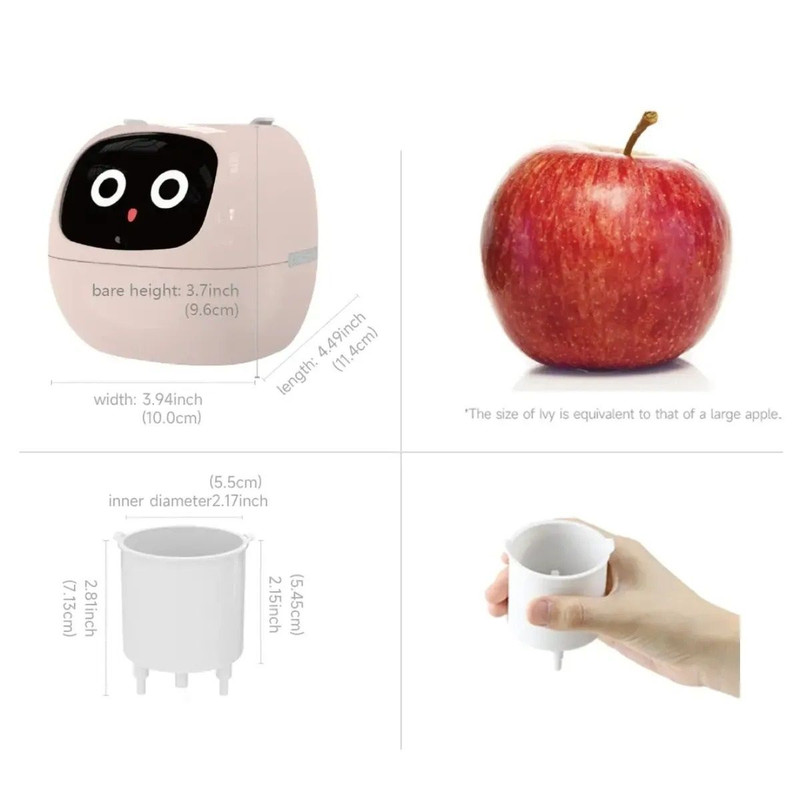 Interactive AI Smart Planter With Expressions And Sensor Technology 2