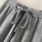 Thick Warm Knitted High Waist Pants For Women Casual Straight Leg Ankle Length 1