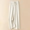 Thick Warm Knitted High Waist Pants For Women Casual Straight Leg Ankle Length 4