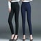 Elegant High Waist Straight Pants For Women With Elastic Waistband 1