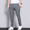 Mens Ultra Thin Quick Dry Elastic Trousers Summer Slim Straight Pants 3