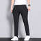 Mens Ultra Thin Quick Dry Elastic Trousers Summer Slim Straight Pants 4