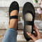 Women Foldable Square Toe Casual Slip On Loafers 0