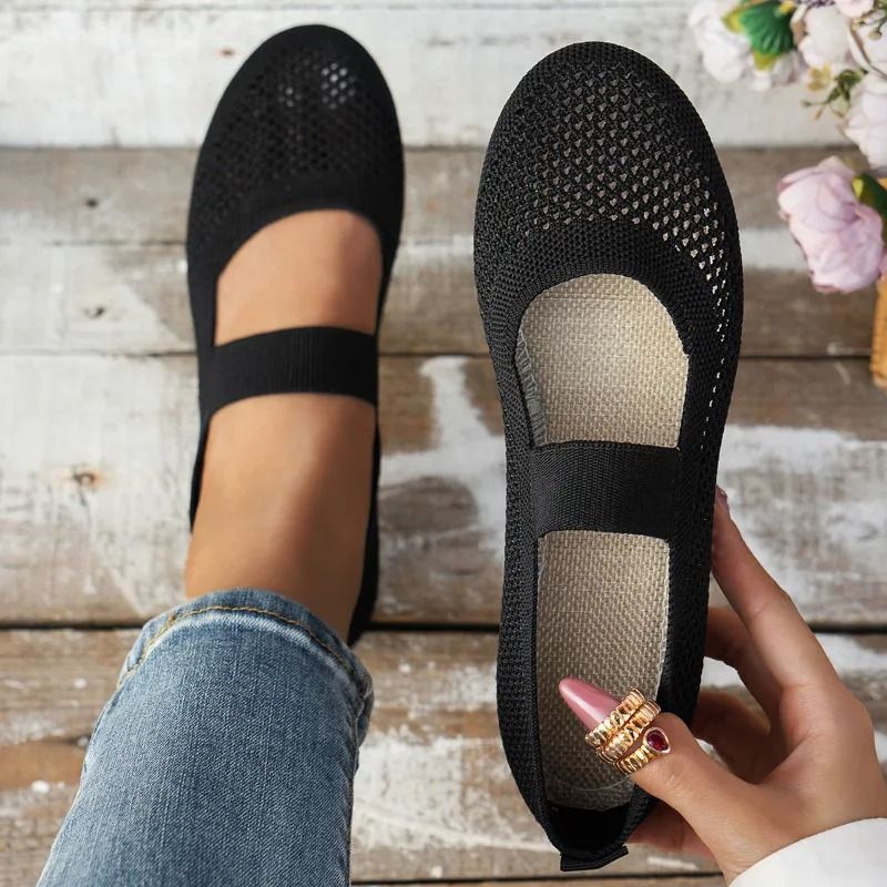 Women Foldable Square Toe Casual Slip On Loafers 0