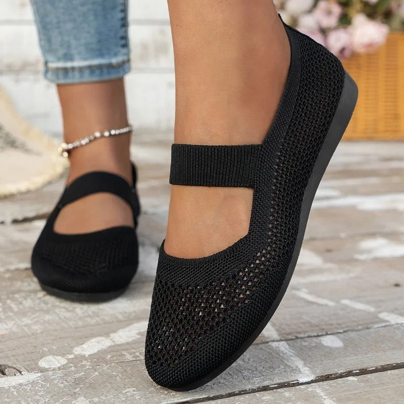 Women Foldable Square Toe Casual Slip On Loafers 1