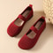 Womens Lightweight Breathable Knit Slip On Flats 1