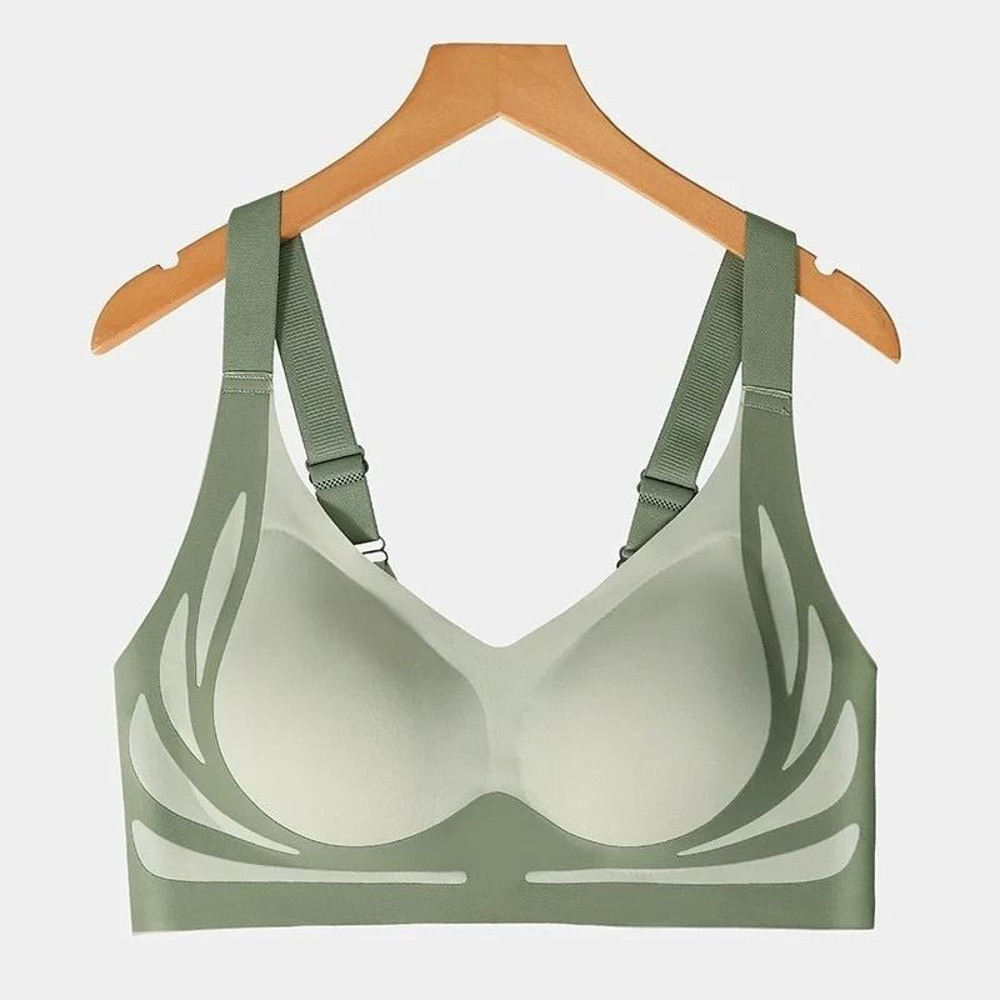 Women Seamless Push Up Wireless Bra Full Coverage Soft Support 6