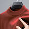 Mens Half Turtleneck Knit Sweater Casual Solid Color Pullover 10