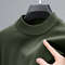 Mens Half Turtleneck Knit Sweater Casual Solid Color Pullover 13