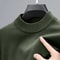 Mens Half Turtleneck Knit Sweater Casual Solid Color Pullover 13