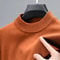 Mens Half Turtleneck Knit Sweater Casual Solid Color Pullover 8