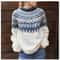 Womens Crew Neck Knit Sweater Casual Pullover 0