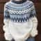 Womens Crew Neck Knit Sweater Casual Pullover 11