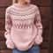 Womens Crew Neck Knit Sweater Casual Pullover 2