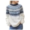 Womens Crew Neck Knit Sweater Casual Pullover 4