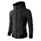 Mens Zip Up Fleece Bomber Jacket Hooded Casual Coat 2