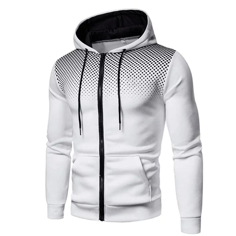 Mens Zip Up Fleece Bomber Jacket Hooded Casual Coat 9