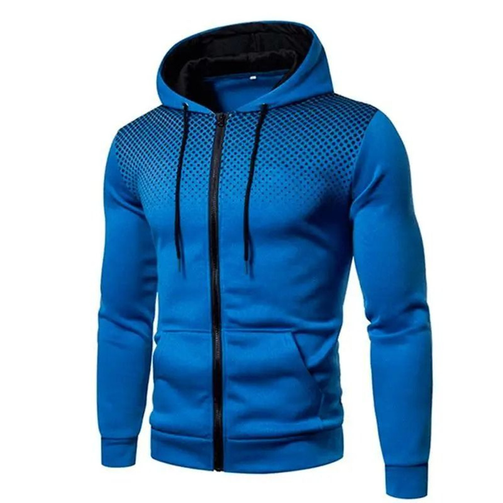 Mens Zip Up Fleece Bomber Jacket Hooded Casual Coat 10