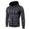 Mens Zip Up Fleece Bomber Jacket Hooded Casual Coat 11