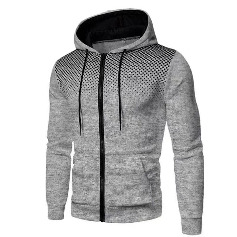 Mens Zip Up Fleece Bomber Jacket Hooded Casual Coat 16