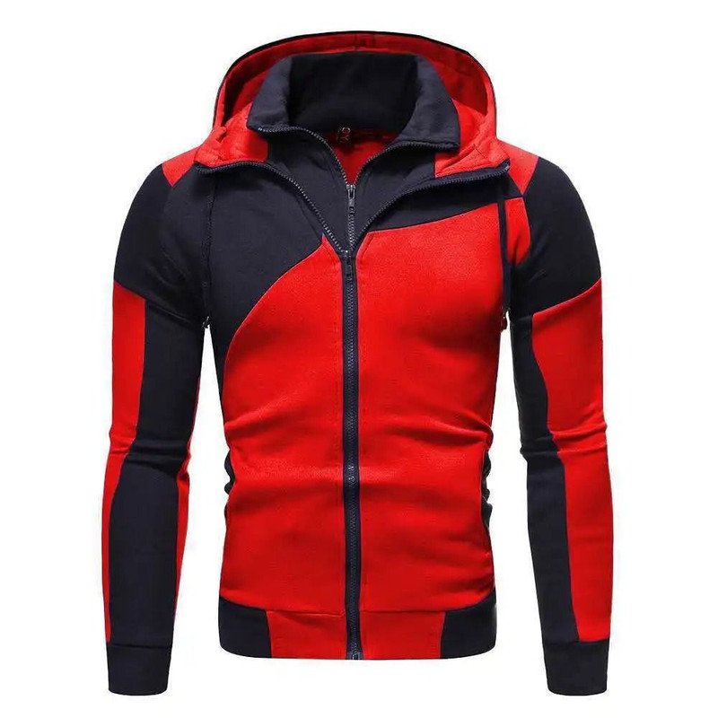 Mens Zip Up Fleece Bomber Jacket Hooded Casual Coat 26