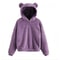 Womens Plush Rabbit Ear Hoodie With Long Sleeves 12