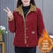 Plus Size Corduroy Short Coat With Long Sleeves 5