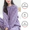Womens Thickened Flannel Pajama Set With Long Sleeves 3