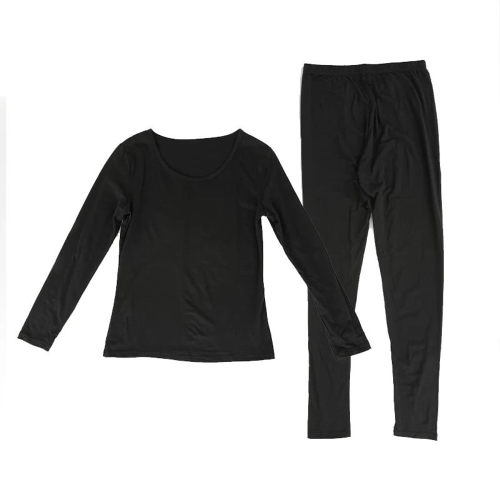 Womens Thermal Underwear Set Long Johns With Polyester Lining 4