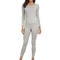 Womens Thermal Underwear Set Long Johns With Polyester Lining 10
