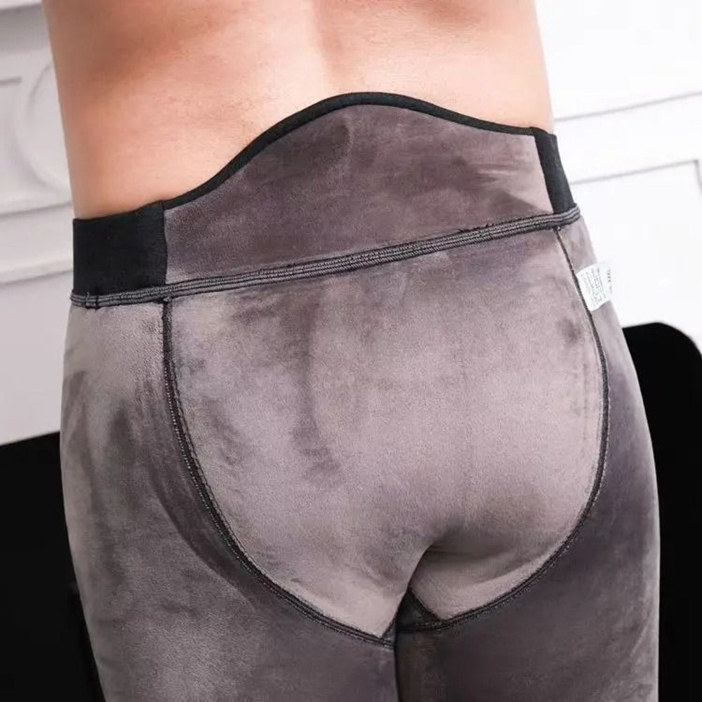 Unisex HighWaist Winter Pants With Thick Wool Sheepskin Lining 1