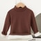 Children Long Sleeve Half High Collar T Shirt For Boys And Girls 1