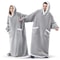 Oversized Flannel Blanket Hoodie With Sleeves For Men And Women 2