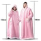 Oversized Flannel Blanket Hoodie With Sleeves For Men And Women 4