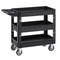 Heavy Duty Utility Service Cart With Two Or Three Shelves And Swivel Wheels 0