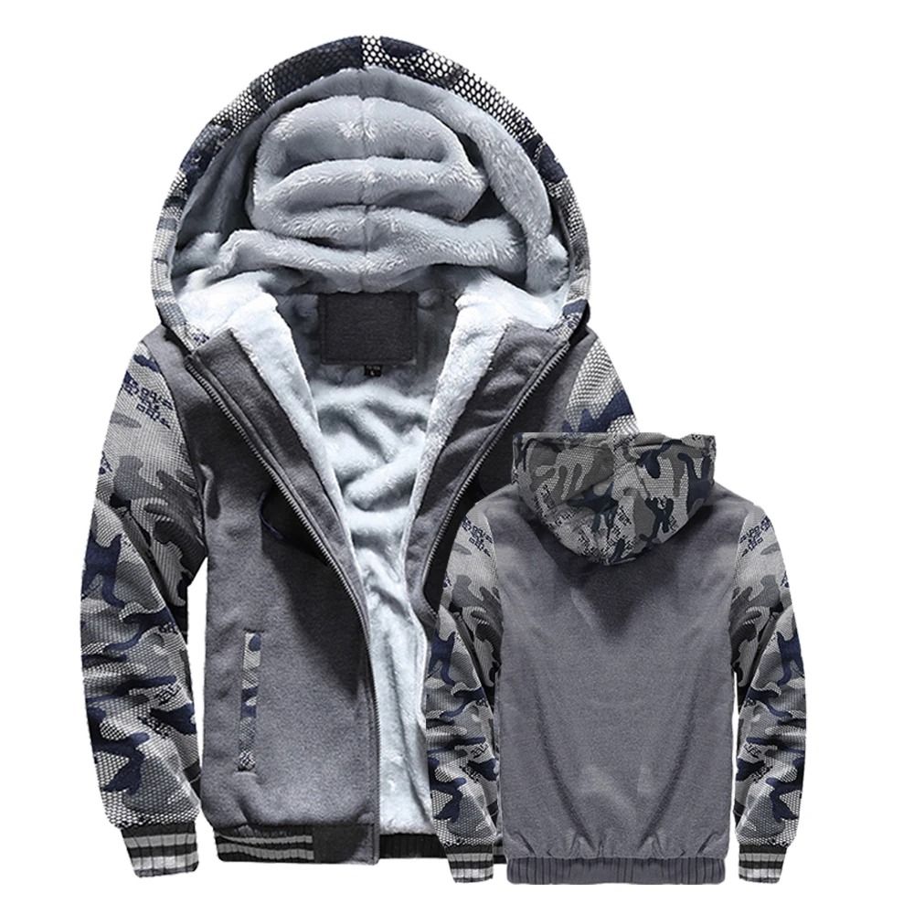 Mens Fleece Lined Hooded Winter Jacket 11