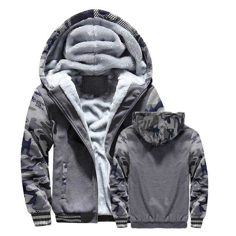 Mens Fleece Lined Hooded Winter Jacket 5